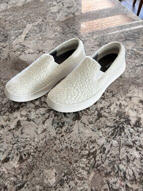 allbirds Women's White Slip-On Sherpa Sneakers